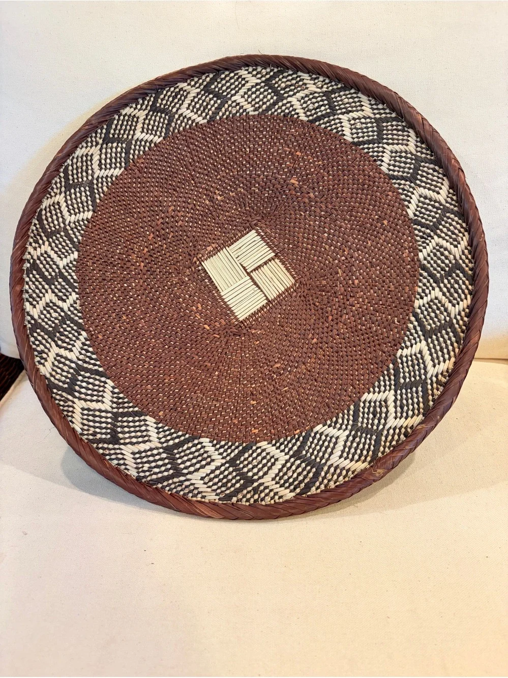 NEW Africa Woven Basket. Made by the Binga people of Zambia/Zimbabwe